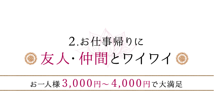 友人・仲間とワイワイ